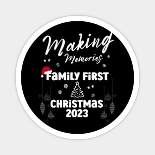 Making Memories Family Christmas 2023 Matching Pajamas Cute Magnet